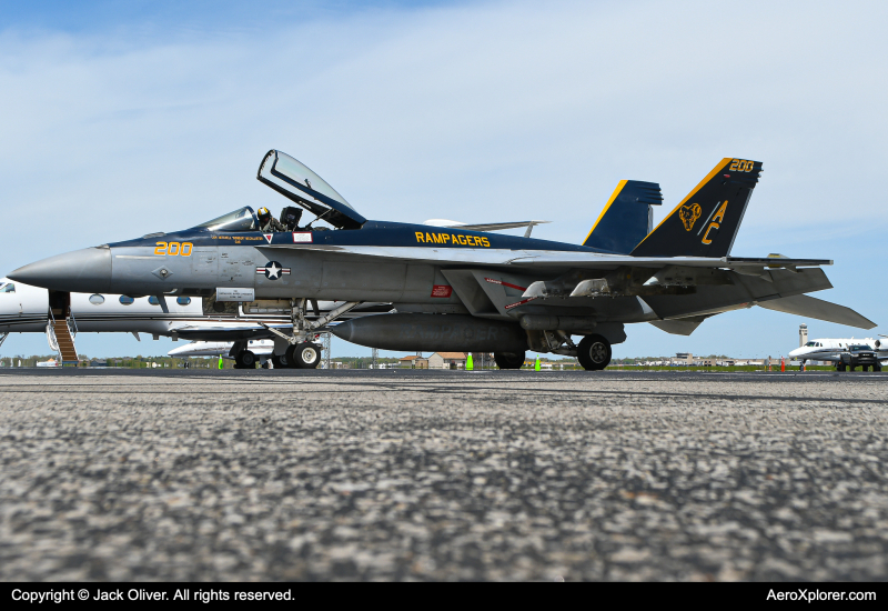 Photo of 166650 - USN - United States Navy Boeing F/A-18E/F Super Hornet at CLE on AeroXplorer Aviation Database