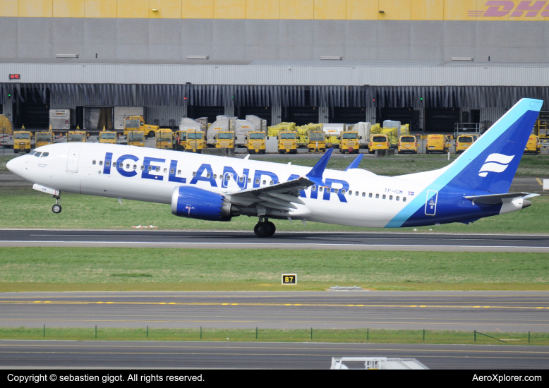 Photo of TF-ICM - Icelandair Boeing 737 MAX 8 at BRU on AeroXplorer Aviation Database