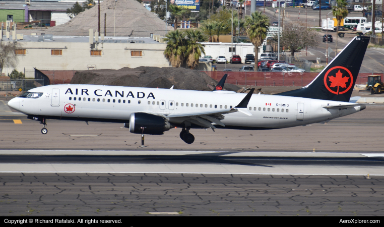 Photo of C-GMIQ - Air Canada Boeing 737 MAX 8 at PHX on AeroXplorer Aviation Database