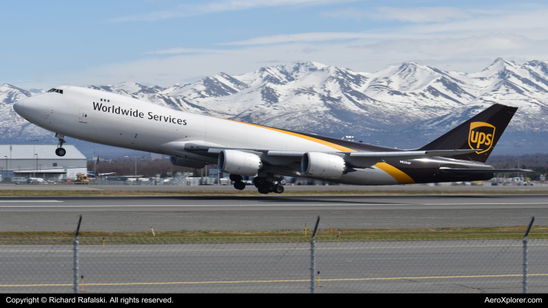 Photo of N625UP - United Parcel Service Boeing 747-8F at ANC on AeroXplorer Aviation Database