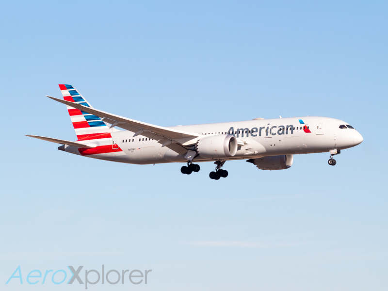 Photo of N801AC - American Airlines Boeing 787-8 at DFW on AeroXplorer Aviation Database