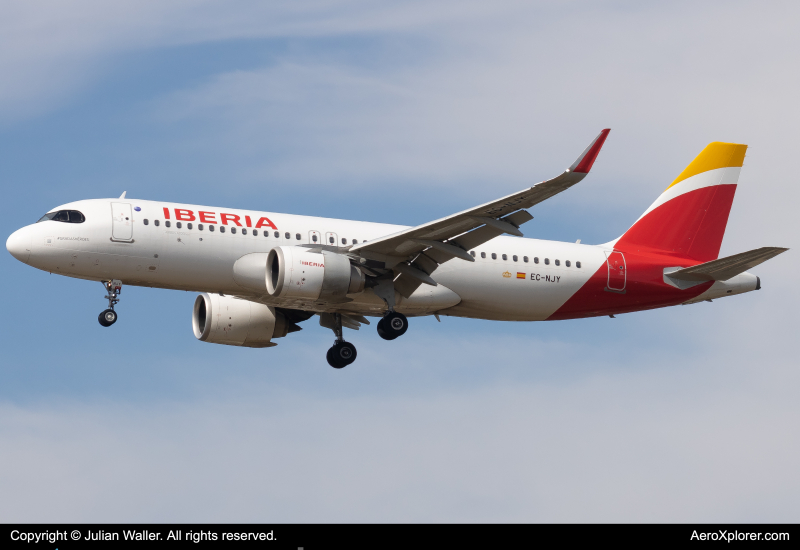 Photo of EC-NJY - Iberia Airbus A320NEO at LHR on AeroXplorer Aviation Database