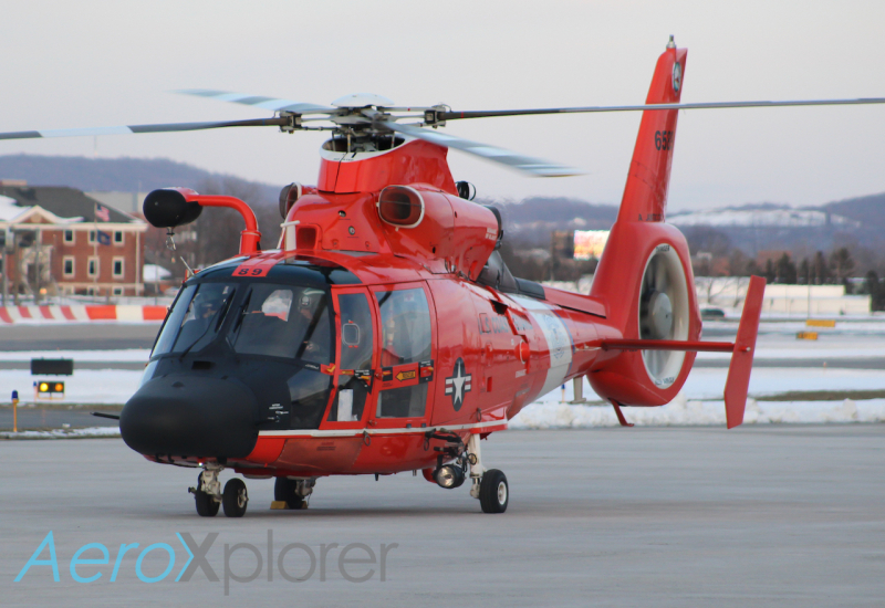 Photo of 6589 - USCG Eurocopter HH-65 Dauphin at ABE on AeroXplorer Aviation Database
