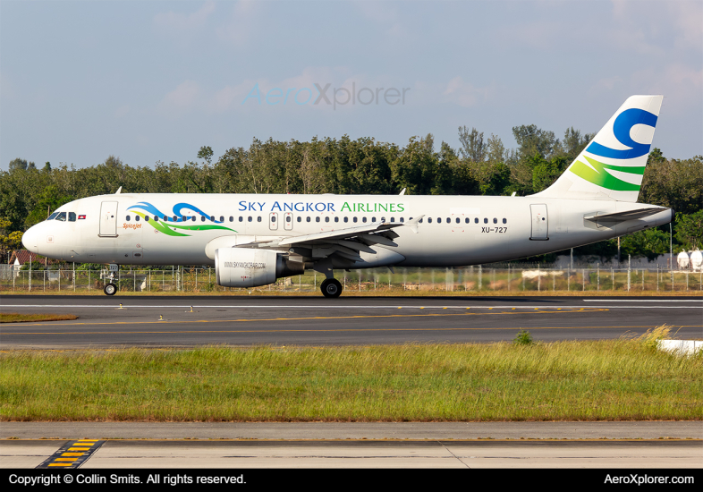 Photo of XU-727 - Sky Angkor Airlines Airbus A320 at HKT on AeroXplorer Aviation Database