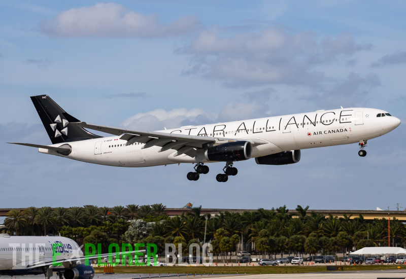 Photo of C-GEGP - Air Canada Airbus A330-300 at FLL on AeroXplorer Aviation Database