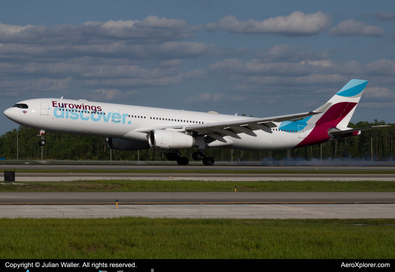 Photo of D-AIKF - Eurowings Airbus A330-300 at MCO on AeroXplorer Aviation Database
