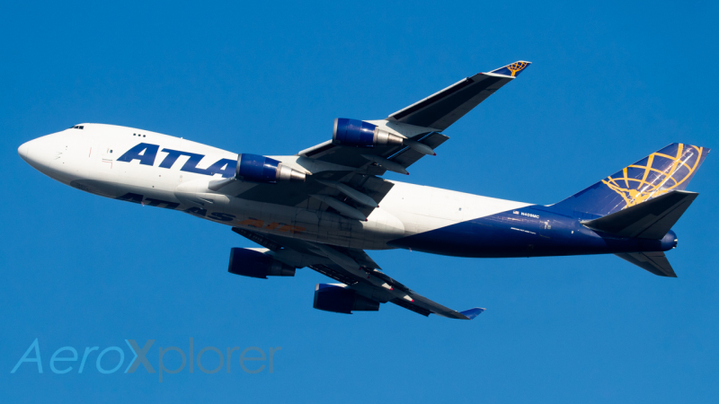 Photo of N409MC - Atlas Air  Boeing 747-400F at DFW on AeroXplorer Aviation Database