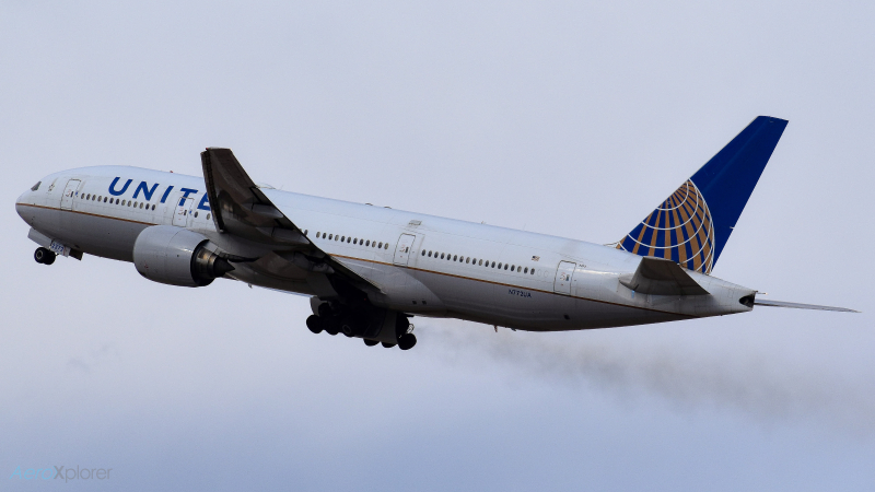 Photo of N772UA - United Airlines Boeing 777-200 at DEN on AeroXplorer Aviation Database