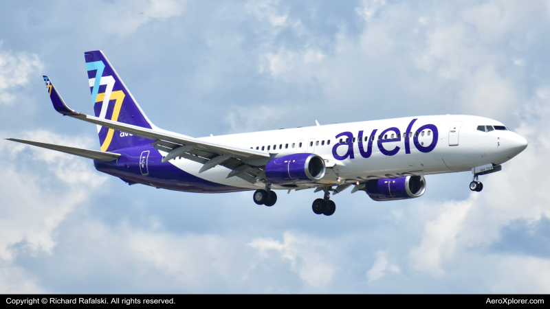 Photo of N233GE - Avelo Airlines Boeing 737-800 at MCO on AeroXplorer Aviation Database