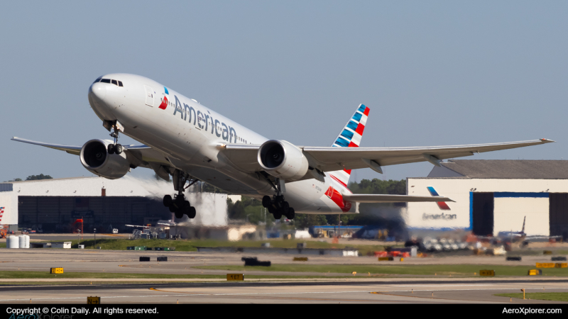 Photo of N756AM - American Airlines Boeing 777-200ER at CLT on AeroXplorer Aviation Database