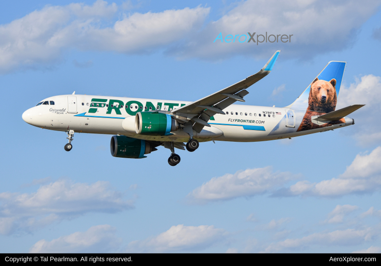 Photo of N391FR - Frontier Airlines Airbus A320NEO at BWI on AeroXplorer Aviation Database
