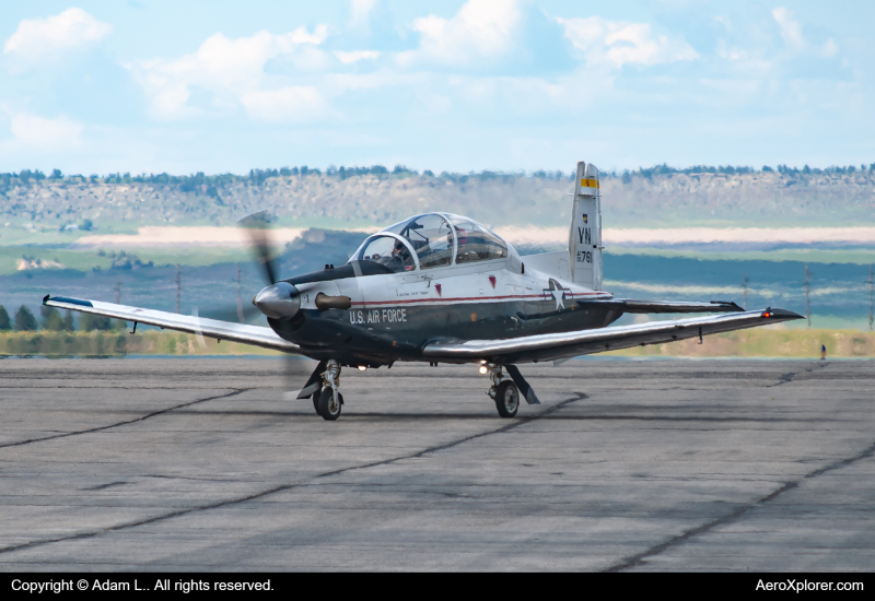 Photo of 05-3761 - USAF - United States Air Force Beechcraft T-6 Texan II at BIL on AeroXplorer Aviation Database