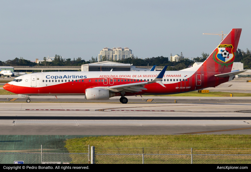 Photo of HP-1534CMP - Copa Airlines Boeing 737-800 at FLL on AeroXplorer Aviation Database