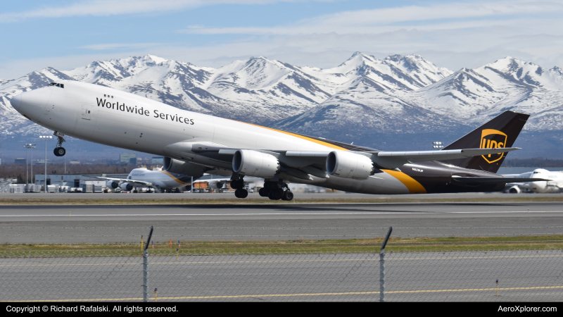 Photo of N629UP - United Parcel Service Boeing 747-8F at ANC on AeroXplorer Aviation Database
