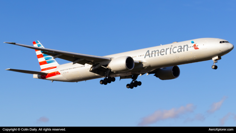 Photo of N717AN - American Airlines Boeing 777-300ER at MIA on AeroXplorer Aviation Database