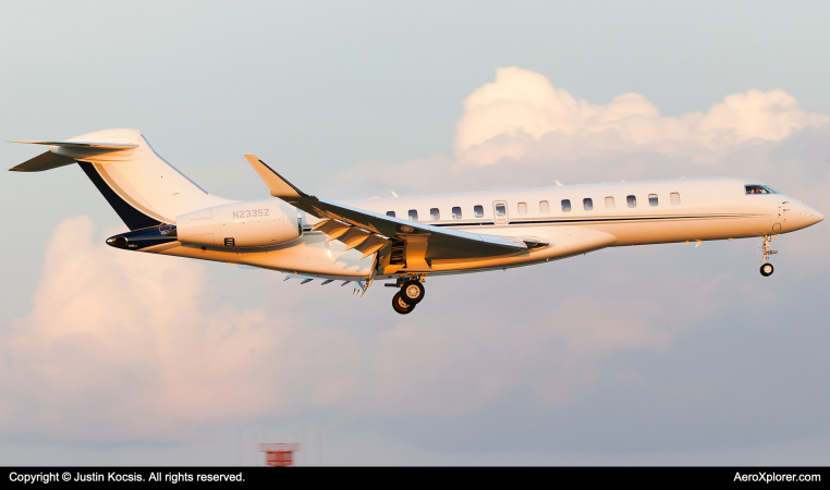 Photo of N2335Z - Private Bombardier BD-700-2S12 Global 7500 at TPA on AeroXplorer Aviation Database