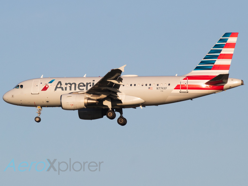 Photo of N774XF - American Airlines Airbus A319 at DFW on AeroXplorer Aviation Database