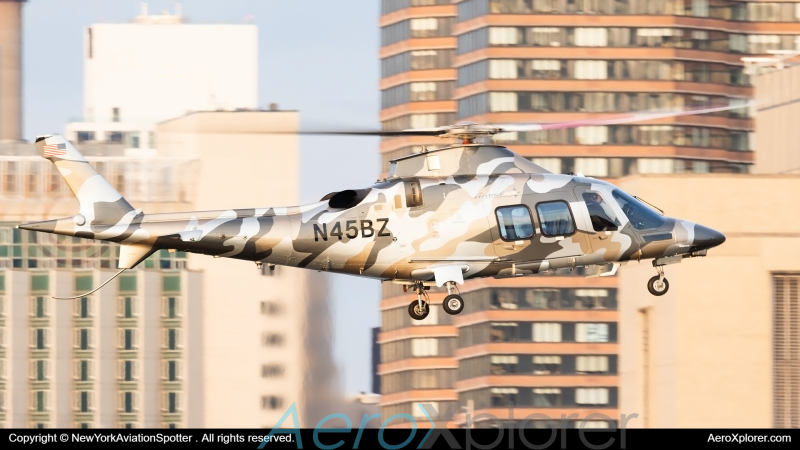 Photo of N45BZ - PRIVATE Agusta Westland AW109 at JRA on AeroXplorer Aviation Database