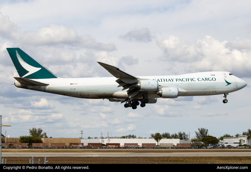 Photo of B-LJN - Cathay Pacific Cargo Boeing 747-8F at MIA on AeroXplorer Aviation Database