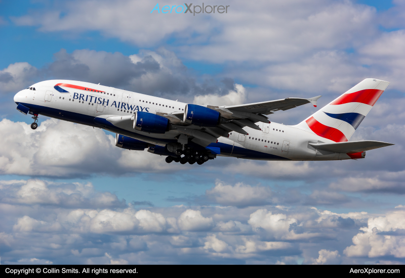 Photo of G-XLEL - British Airways Airbus A380-800 at EIN on AeroXplorer Aviation Database