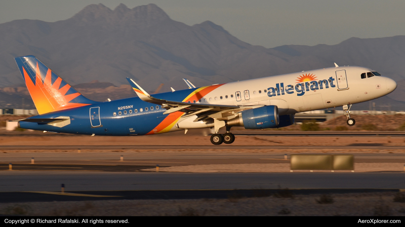Photo of N255NV - Allegiant Air Airbus A320 at AZA on AeroXplorer Aviation Database