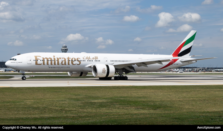 Photo of A6-EPW - Emirates Boeing 777-300ER at ORD on AeroXplorer Aviation Database