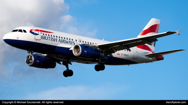 Photo of G-DBCH - British Airways Airbus A319 at LHR on AeroXplorer Aviation Database