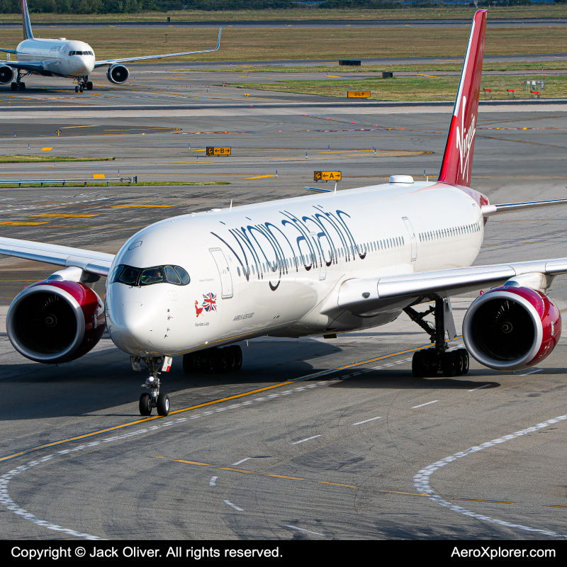 Photo of G-VEVE - Virgin Atlantic Airbus A350-1000 at JFK on AeroXplorer Aviation Database