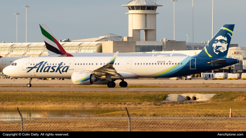 Photo of N923VA - Alaska Airlines Airbus A321NEO at MCO on AeroXplorer Aviation Database