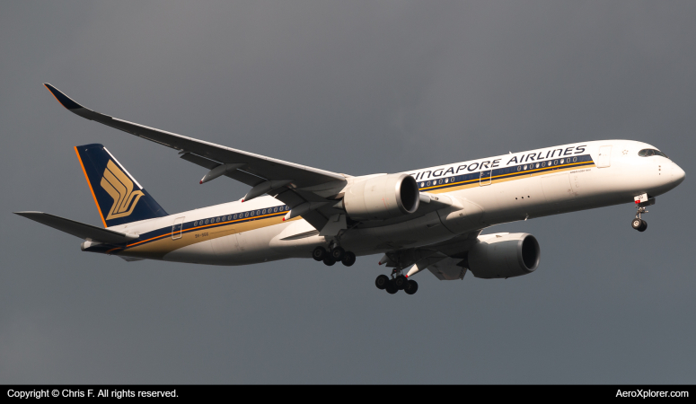Photo of 9V-SGG - Singapore Airlines Airbus A350-900 at SIN on AeroXplorer Aviation Database
