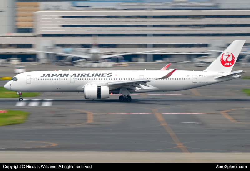 Photo of JA16XJ - Japan Airlines Airbus A350-900 at HND on AeroXplorer Aviation Database