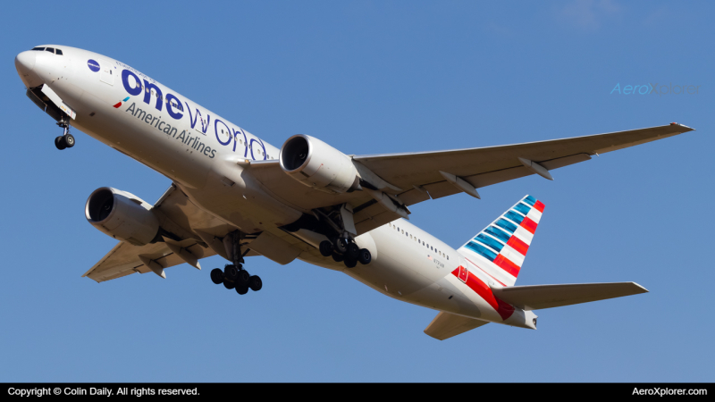 Photo of N791AN - American Airlines Boeing 777-200ER at CLT on AeroXplorer Aviation Database
