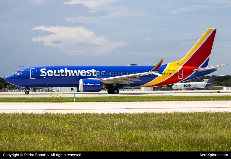 Photo of N8713M - Southwest Airlines Boeing 737 MAX 8 at FLL on AeroXplorer Aviation Database