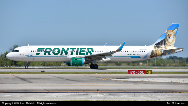 Photo of N715FR - Frontier Airlines Airbus A321-200 at MCO on AeroXplorer Aviation Database