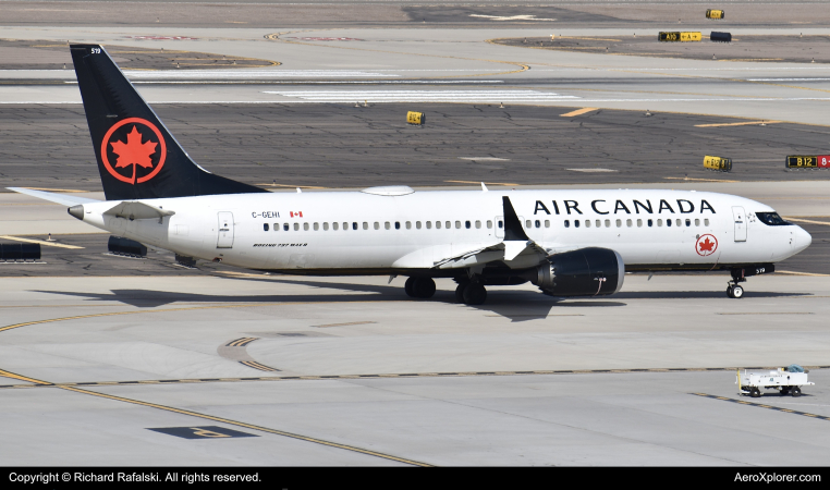 Photo of C-GEHI - Air Canada Boeing 737 MAX 8 at PHX on AeroXplorer Aviation Database