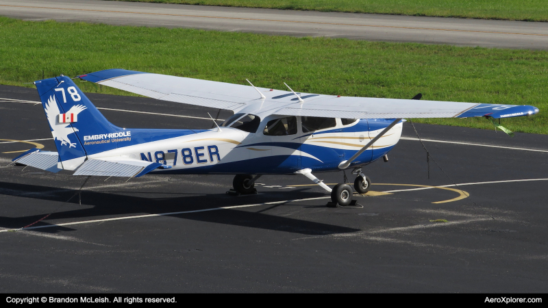 Photo of N878ER - Embry-Riddle Aeronautical University Cessna 172 at DAB on AeroXplorer Aviation Database