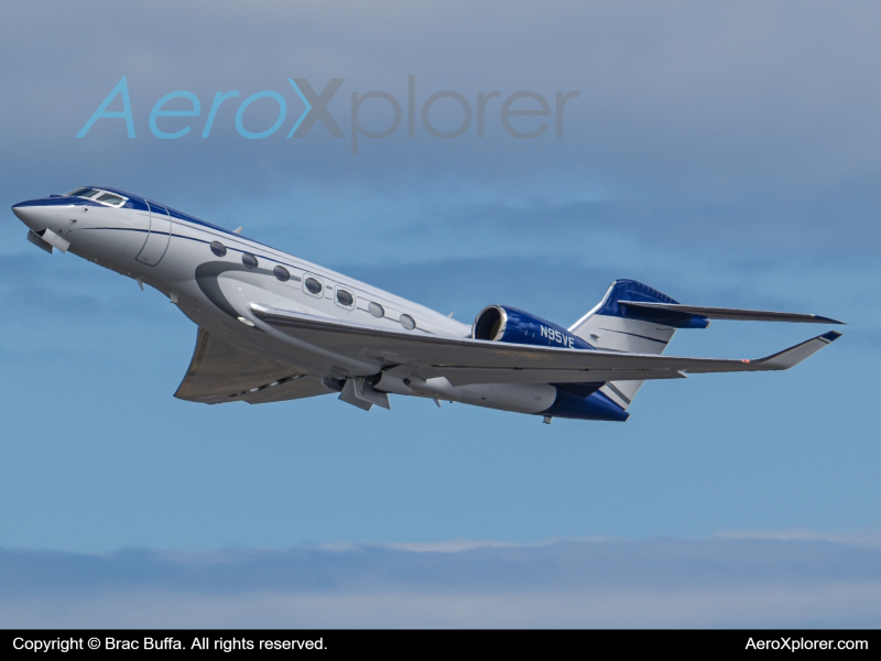 Photo of N95VE - PRIVATE Gulfstream G600 at BOS on AeroXplorer Aviation Database