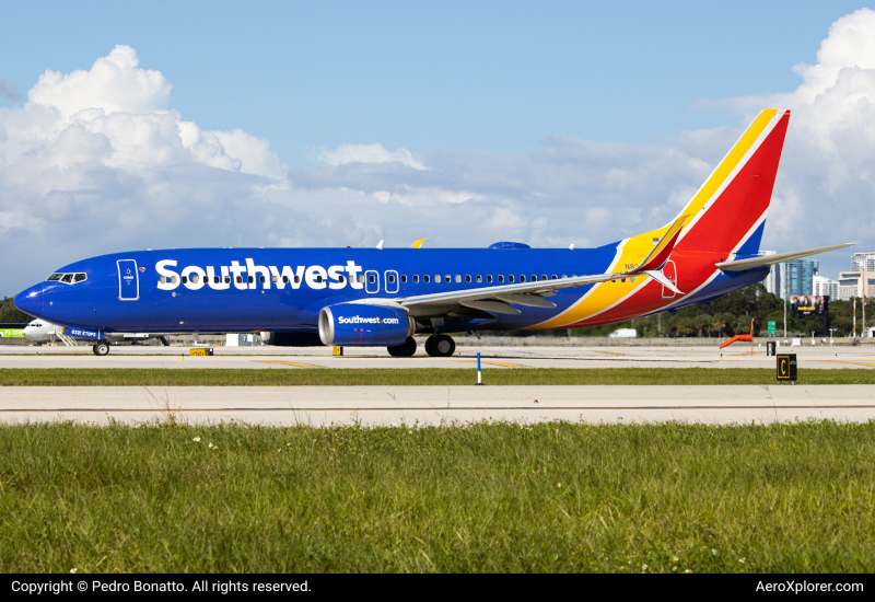 Photo of N8321D - Southwest Airlines Boeing 737-800 at FLL on AeroXplorer Aviation Database