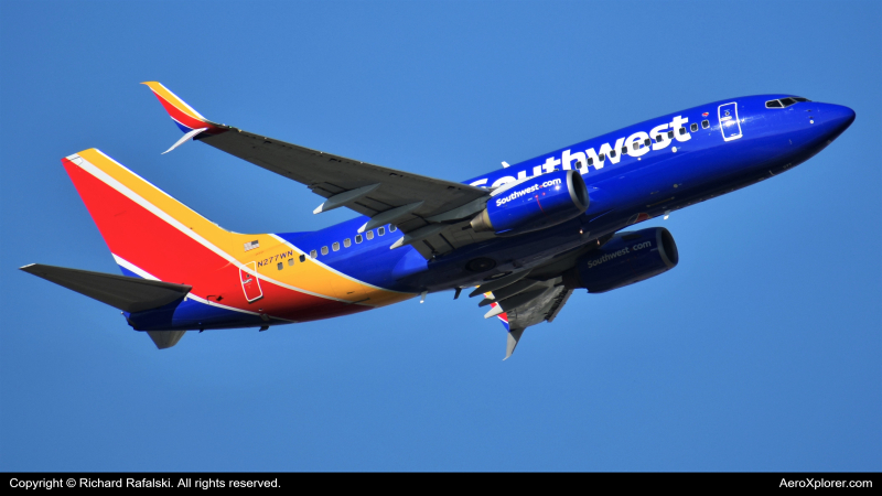 Photo of N277WN - Southwest Airlines Boeing 737-700 at MCO on AeroXplorer Aviation Database