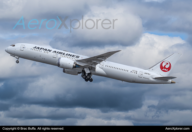Photo of JA878J - Japan Airlines Boeing 787-9 at BOS on AeroXplorer Aviation Database