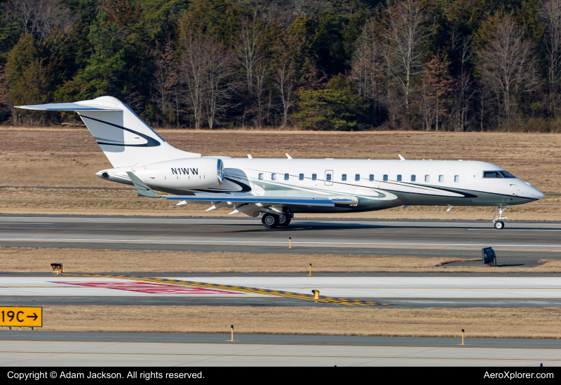 Photo of N1WW - PRIVATE Bombardier Global 6000 at IAD on AeroXplorer Aviation Database