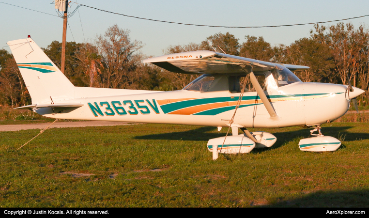 Photo of N3635V - PRIVATE Cessna 150 at 48X on AeroXplorer Aviation Database
