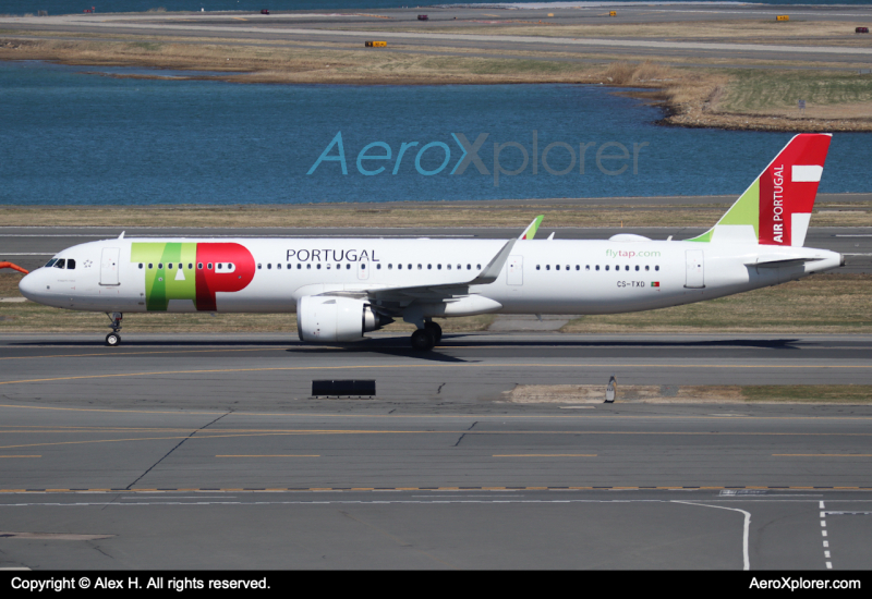 Photo of CS-TXD - TAP Air Portugal Airbus A321NEO at BOS on AeroXplorer Aviation Database