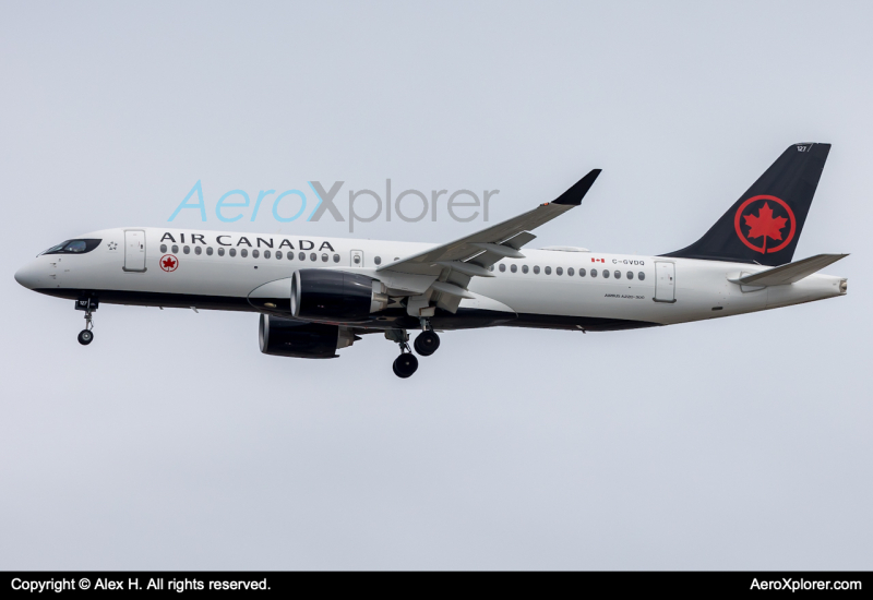 Photo of C-GVDQ - Air Canada Airbus A220-300 at BOS on AeroXplorer Aviation Database