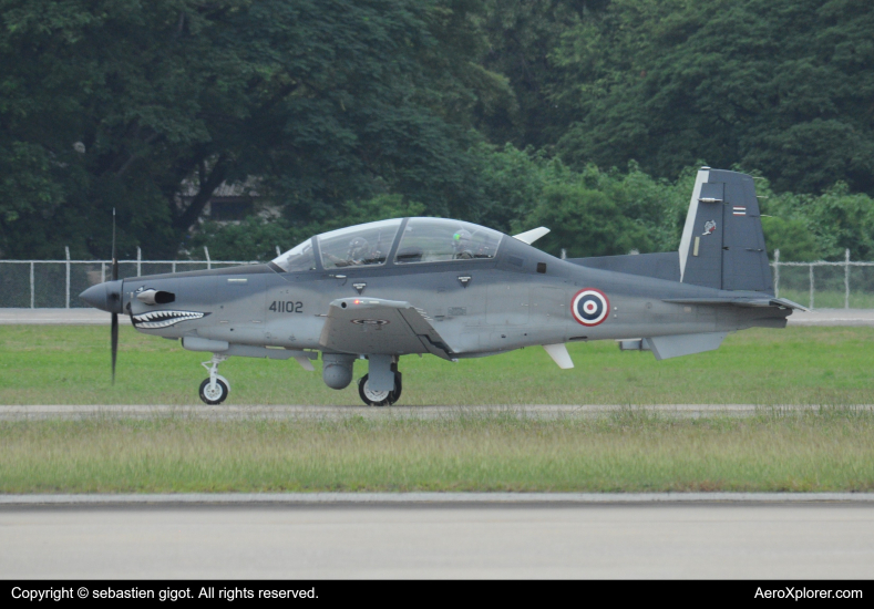 Photo of 41102 - Royal Thai Air Force Beechcraft AT-6TH Wolverine at CNX on AeroXplorer Aviation Database