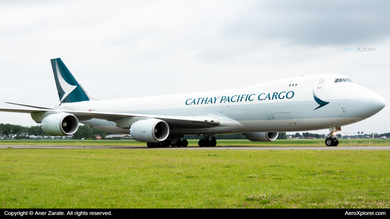Photo of B-LJI - Cathay Pacific Boeing 747-8F at AMS on AeroXplorer Aviation Database