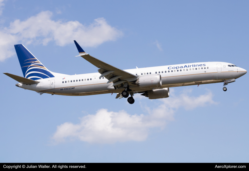 Photo of HP-9902CMP - Copa Airlines Boeing 737 MAX 9 at MCO on AeroXplorer Aviation Database
