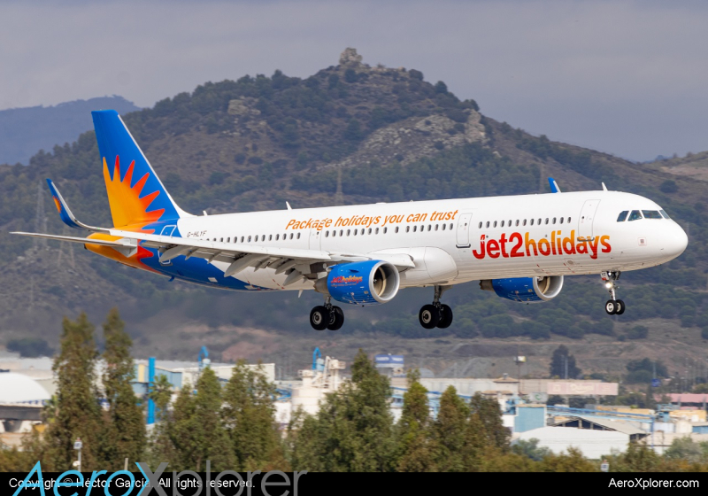 Photo of G-HLYF - Jet2 Airbus A321-200 at AGP on AeroXplorer Aviation Database