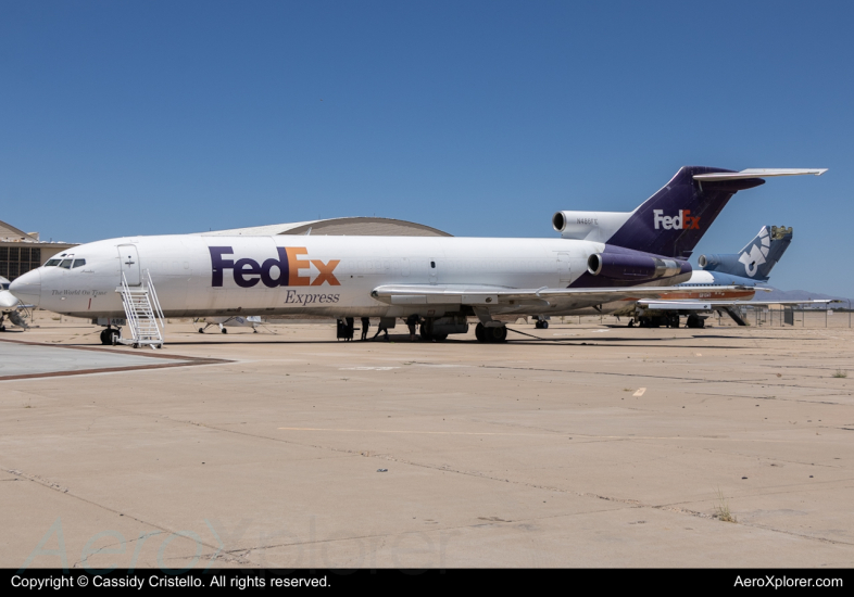 Photo of N486FE - FedEx Boeing 727-200 at TUS on AeroXplorer Aviation Database