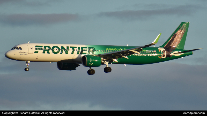 Photo of N603FR - Frontier Airlines Airbus A321NEO at MCO on AeroXplorer Aviation Database